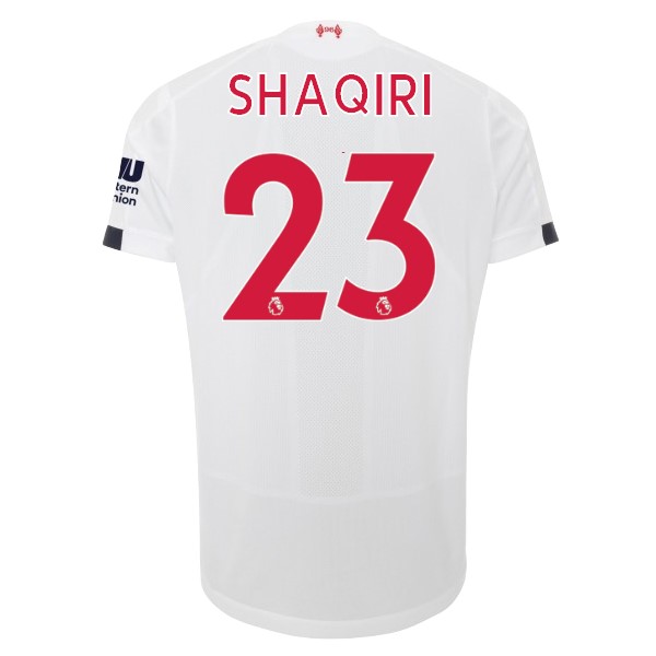 Camiseta Liverpool NO.23 Shaqiri Segunda equipo 2019-20 Blanco